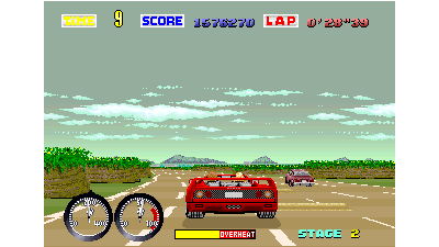 Turbo Out Run (Japan, Out Run upgrade, FD1094 317-0117 decrypted) [Bootleg]