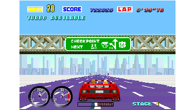 Turbo Out Run (cockpit, FD1094 317-0107 decrypted) [Bootleg]