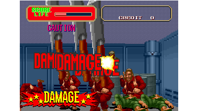 Line of Fire / Bakudan Yarou (World, FD1094 317-0136 decrypted) [Bootleg]