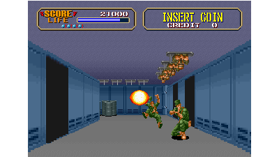 Line of Fire / Bakudan Yarou (Japan, FD1094 317-0134 decrypted) [Bootleg]