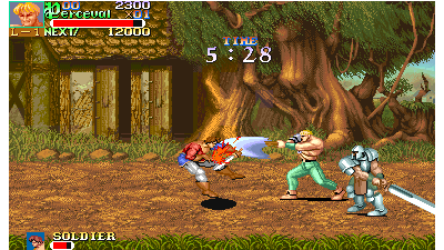 Knights of the Round (911127 Japan, B-Board 89625B-1)