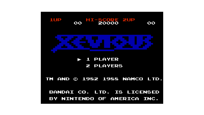 Xevious - The Avenger (USA)