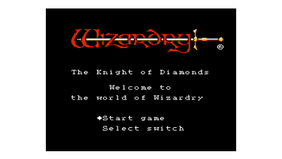 Wizardry III - Diamond no Kishi (Japan)