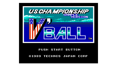 U.S. Championship V'Ball (Japan) (Beta)