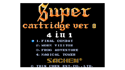 Super Cartridge Ver 8 - 4 in 1 (Asia) (Unl)