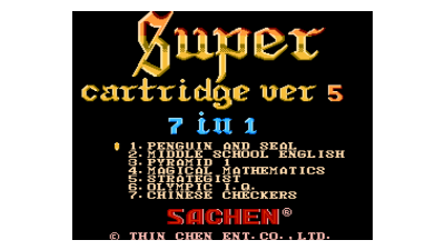 Super Cartridge Ver 5 - 7 in 1 (Asia) (Unl)